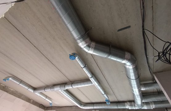 Realizace vzduchotechniky – ZŠ Bříství