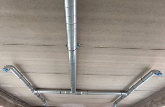 Realizace vzduchotechniky – ZŠ Bříství