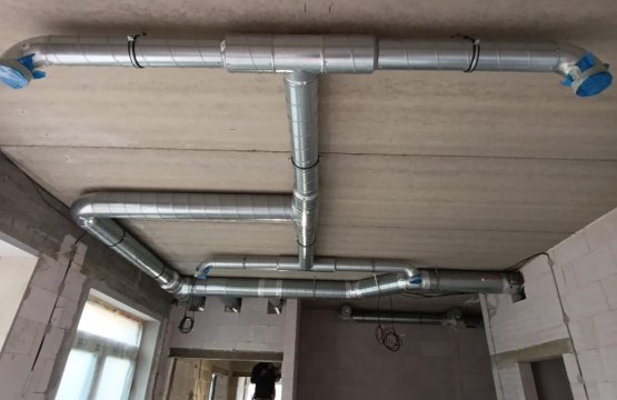 Realizace vzduchotechniky – ZŠ Bříství
