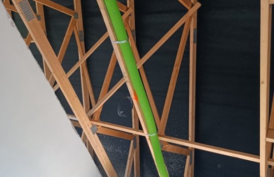 Řešení VZT rozvodů v bungalovu, Nymburk