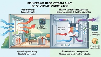 Rekuperace nebo větrání okny