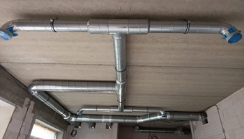 Realizace vzduchotechniky – ZŠ Bříství